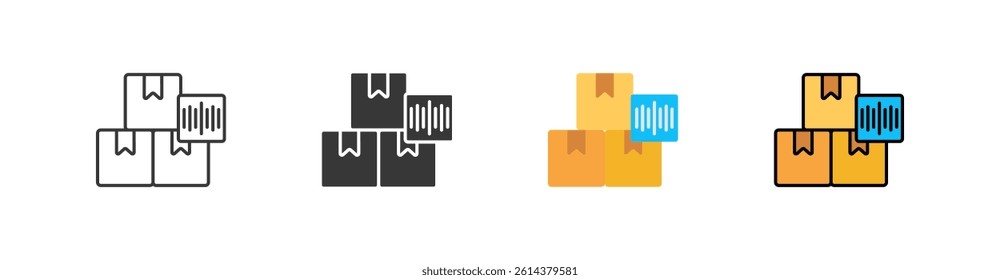 Barcode Multi Style Icon Sheet