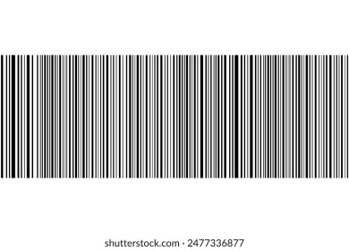 Barcode on white background, Abstract black straight line