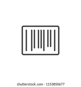 Barcode outline icon. linear style sign for mobile concept and web design. Bar code simple line vector icon. Symbol, logo illustration. Pixel perfect vector graphics