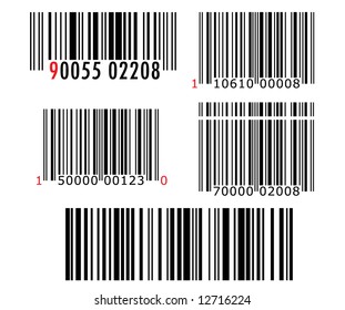 Barcode pack vector