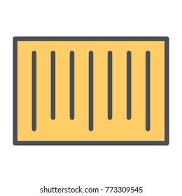 Barcode Perfect Vector Thin Line Icon 48x48 Ready for 24x24 Grid for Web Graphics and Apps. Simple Minimal Pictogram