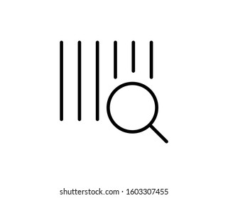 Barcode premium line icon. Simple high quality pictogram. Modern outline style icons. Stroke vector illustration on a white background.