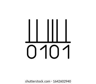 Barcode premium line icon. Simple high quality pictogram. Modern outline style icons. Stroke vector illustration on a white background.