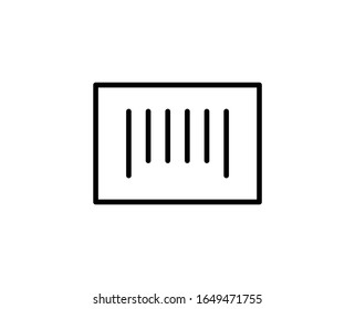 Icono de línea premium de código de barras. Pictograma sencillo de alta calidad. Iconos modernos de estilo de esquema. Dibujo vectorial de trazo en un fondo blanco.