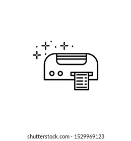 Barcode printer icon. Element of qr code and barcode icon