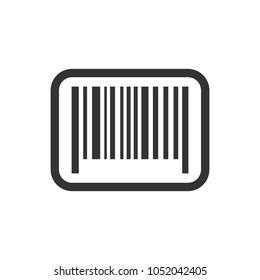 Barcode product distribution icon. Vector illustration. Business concept barcode pictogram.