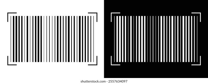 Barcode product distribution icon. Vector illustration on isolated transparent background. Business concept barcode pictogram. vector in eps 10.