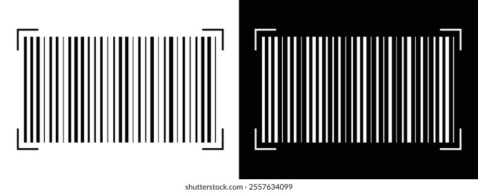 Barcode product distribution icon. Vector illustration on isolated transparent background. Business concept barcode pictogram. vector in eps 10.