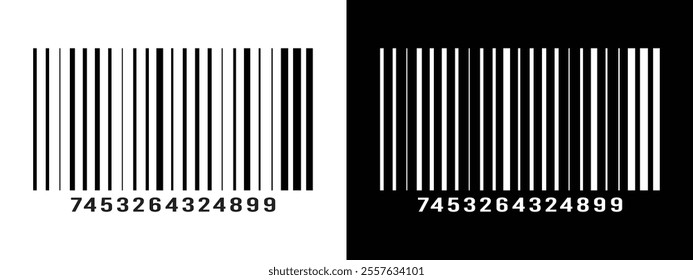 Barcode product distribution icon. Vector illustration on isolated transparent background. Business concept barcode pictogram. vector in eps 10.