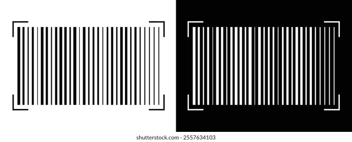 Barcode product distribution icon. Vector illustration on isolated transparent background. Business concept barcode pictogram. vector in eps 10.