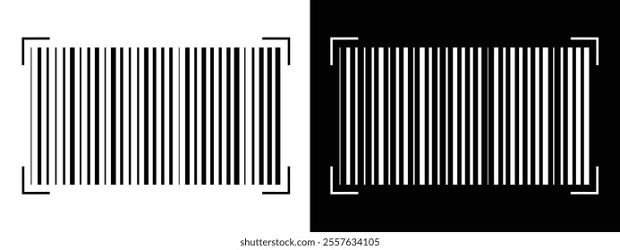 Barcode product distribution icon. Vector illustration on isolated transparent background. Business concept barcode pictogram. vector in eps 10.