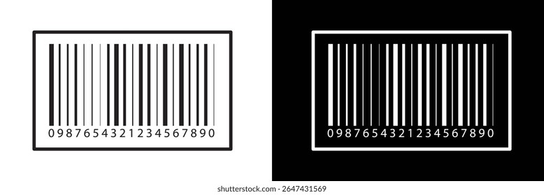 Barcode product distribution icon. Vector illustration on isolated transparent background. Business concept barcode pictogram. vector in eps 10.	