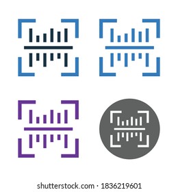 Barcode, product, scanner icon. Editable vector isolated on a white background.