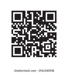 Barcode, qr code, design vector on white background.