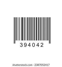 Código de barras, código QR, código de seguimiento de identificación. Número de serie, ID del producto con información digital. Etiquetas de escaneo de tienda o supermercado, etiqueta de precio. Comercialización. Código de barras falso simple vector de imagen PNG.