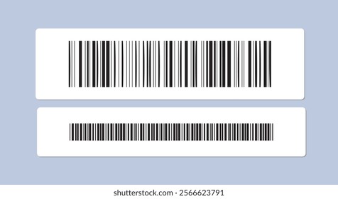 Barcode or qr code. Rectangle strip with code for scanning. Cashless payments. Label or tag for shop. Digital and electronic money. Flat vector illustration isolated on violet background