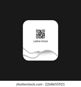 Concepto de gris blanco abstracto de etiqueta qr de código de barras