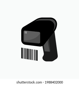Barcode Reader Icon. Identification Tool Symbol - Vector.
