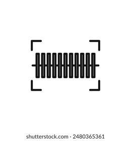 Barcode Reader Icon for Retail and Inventory Control