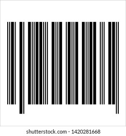 Barcode realistic icon.  Concept object design for product.