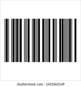 Barcode realistic icon. Concept object design for product.