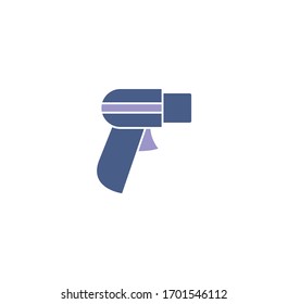 Barcode related icon on background for graphic and web design. Creative illustration concept symbol for web or mobile app.