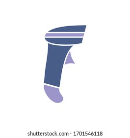 Barcode related icon on background for graphic and web design. Creative illustration concept symbol for web or mobile app.