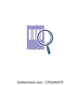 Strichcode-Symbol auf dem Hintergrund für Grafik und Web-Design. Symbol für kreatives Illustrationskonzept für Web- oder mobile App.