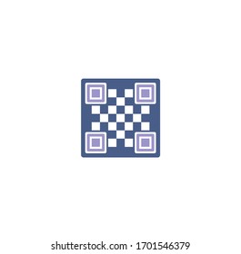 Barcode related icon on background for graphic and web design. Creative illustration concept symbol for web or mobile app.