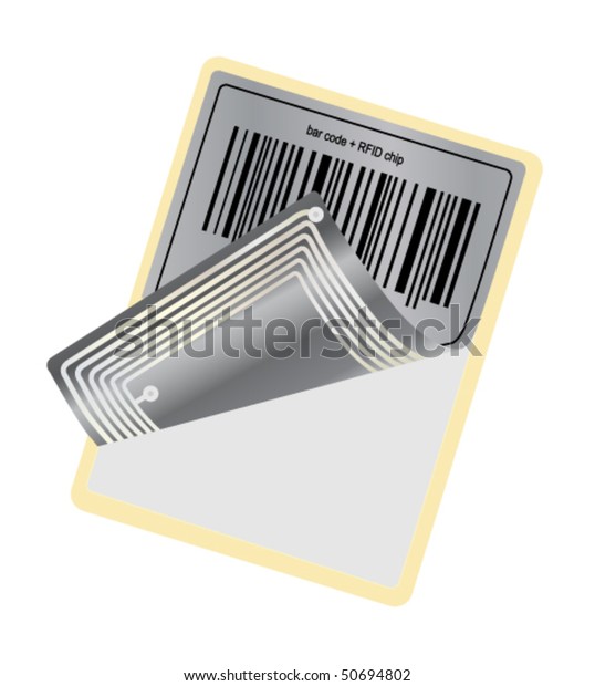 Barcode Rfid Chip Stock Vector (Royalty Free) 50694802