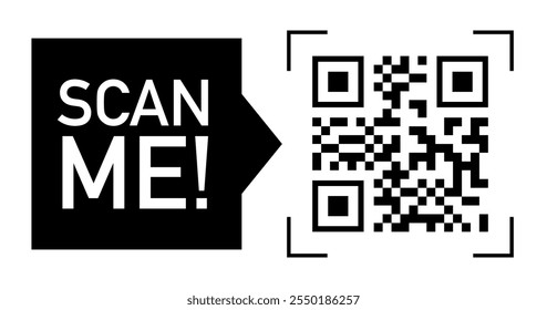 Barcode scan icon black color for mobile app