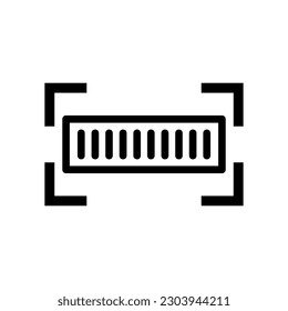 Barcode scan icon. Identifier. Vector.