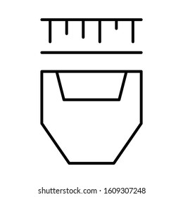 barcode scan icon or logo illustration on white background. Perfect use for website, pattern, design, etc.