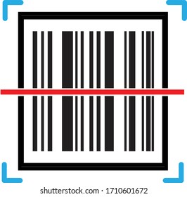 icono de barcode scan en fondo blanco. estilo plano. icono de distribución de productos de código de barras para el diseño de su sitio web, logotipo, aplicación, UI. código de barras del concepto de negocio. signo de código de barras. 