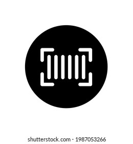 Strichcode-Scanner-Symbol mit abgerundetem Stil