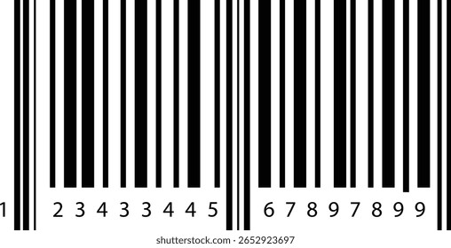 Ícone de digitalização de código de barras. código de barras de vetor. Simples código de barras falso. Ícone de distribuição de produto do código de barras Digitalize meu texto. Uso do smartphone. pagamento e identificação. Digitalizar coleção de estrutura de tópicos de ícone de código de barras 
