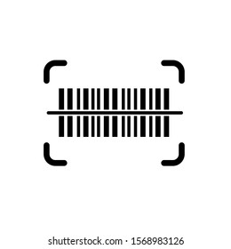 Barcode scan icon, vector illustration. Flat design style. vector barcode scan icon illustration isolated on white background, barcode scan icon Eps10. barcode scan icons graphic design vector symbols