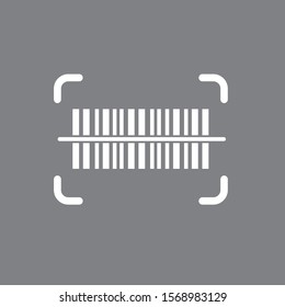 Barcode scan icon, vector illustration. Flat design style. vector barcode scan icon illustration isolated on white background, barcode scan icon Eps10. barcode scan icons graphic design vector symbols