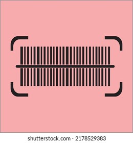 Barcode scan icon, vector illustration