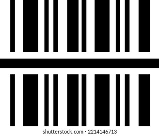 Barcode-Scan-Symbol, Vektorgrafik Flaches Design-Stil.eps
