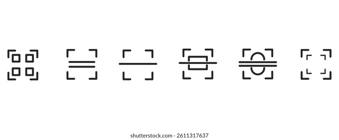 barcode scan symbol icon in vector