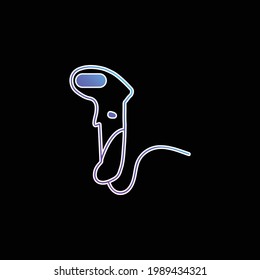 Barcode Scanner blue gradient vector icon