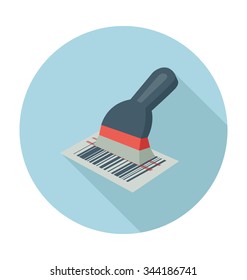 
Barcode Scanner Colored Vector Illustration
