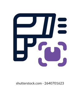 barcode scanner duotone icon. Sleek and modern vector icon for websites, mobile apps, marketing materials, and corporate design. Fully scalable and ready to use.