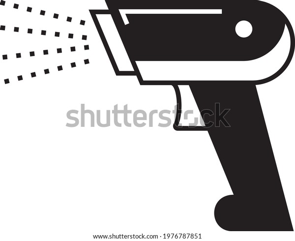 Barcode Scanner Gun Concept Portable Scanning Stock Vector (Royalty ...