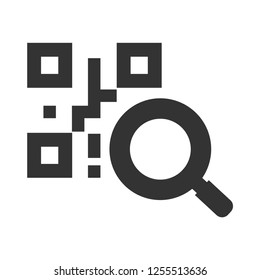 Barcode scanner icon.QR code reader vector sign. Simple illustration for graphic design, web and mobile platforms.