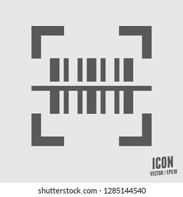 Barcode scanner icon.QR code reader vector sign.Simple illustration for graphic design, web and mobile platforms.