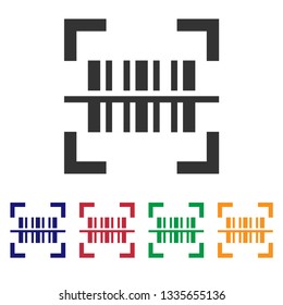 Barcode scanner icon.QR code reader vector sign.Simple illustration for graphic design, web and mobile platforms.