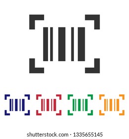 Barcode scanner icon.QR code reader vector sign.Simple illustration for graphic design, web and mobile platforms.