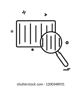 Barcode scanner icon design vector